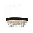 Lustre CWI Lighting Franca 5523P38C-O (Black) 320W 8 lumières chrome