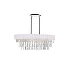 Lustre CWI Lighting Franca 5523P38C-O (Off White) 320W 8 lumières chrome
