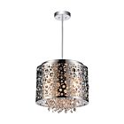 Suspendu CWI Lighting Bubbles 5536P12ST 160W 4 lumières chrome