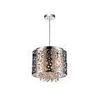 Suspendu CWI Lighting Bubbles 5536P12ST 160W 4 lumières chrome
