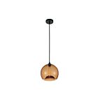 Suspendu CWI Lighting Glass 5553P12- Amber 60W 1 lumière noir