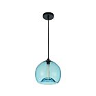 Suspendu CWI Lighting Glass 5553P12- Blue 60W 1 lumière noir