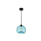 Suspendu CWI Lighting Glass 5553P12- Blue 60W 1 lumière noir