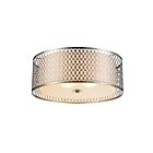 Plafonnier CWI Lighting Mikayla 5555C17SN 180W 3 lumières nickel satiné