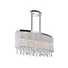 Lustre CWI Lighting Benson 5562P26C-O Clear 200W 5 lumières chrome