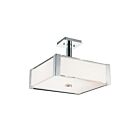 Lustre CWI Lighting Lucie 5571P17C-S 240W 4 lumières chrome