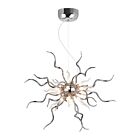 Lustre CWI Lighting Twist 5573P23C-R 30W 15 lumières chrome