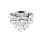 Plafonnier LED CWI Lighting Veil 5613C20ST-R 22W 22 lumières chrome