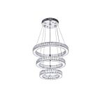 Lustre LED CWI Lighting Florence 5635P20ST-3R (Clear) 56W 56 lumières chrome