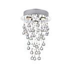 Plafonnier CWI Lighting Rain Drop 6601C12C 105W 3 lumières chrome