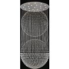 Plafonnier CWI Lighting Double Sphere 6608C47C 735W 21 lumières chrome