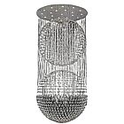 Plafonnier CWI Lighting Double Sphere 6608C47C 735W 21 lumières chrome