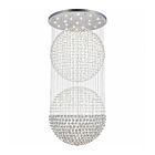 Plafonnier CWI Lighting Double Sphere 6608C47C 735W 21 lumières chrome