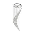 Plafonnier CWI Lighting Ribbon 6629C24C 280W 8 lumières chrome