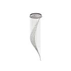 Plafonnier CWI Lighting Ribbon 6629C26C 350W 10 lumières chrome