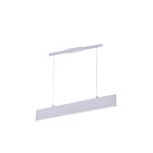 Lustre LED CWI Lighting Krista 7145P25-1-266-RC 12W blanc satiné