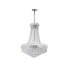Lustre CWI Lighting Empire 8001P24C 1020W 17 lumières chrome