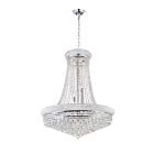 Lustre CWI Lighting Empire 8001P32C 1140W 19 lumières chrome