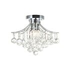 Plafonnier CWI Lighting Princess 8012C16C 240W 4 lumières chrome