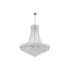Lustre CWI Lighting Kingdom 8040P30C 1080W 18 lumières chrome