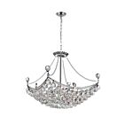 Lustre CWI Lighting Jasmine 8041P20C-S 480W 8 lumières chrome