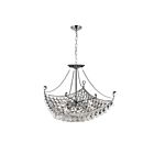 Lustre CWI Lighting Jasmine 8041P20C-S 480W 8 lumières chrome