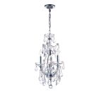 Suspendu CWI Lighting Maria Theresa 8311P12C-3 240W 4 lumières chrome
