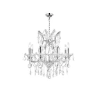 Lustre CWI Lighting Maria Theresa 8311P24C-9 (Clear) 540W 9 lumières chrome
