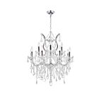Lustre CWI Lighting Maria Theresa 8311P30C-13 (Clear) 780W 13 lumières chrome
