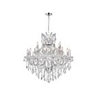 Lustre CWI Lighting Maria Theresa 8318P36C-25 (Clear) 1500W 25 lumières chrome