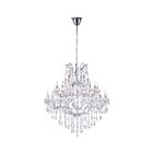 Lustre CWI Lighting Maria Theresa 8318P50C-41 (Clear)-B 2460W 41 lumières chrome