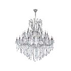 Lustre CWI Lighting Maria Theresa 8318P60C-49 (Clear)-A 2940W 49 lumières chrome