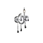 Applique murale CWI Lighting Maria Theresa 8318W5C-1 (Clear) 60W 1 lumière chrome