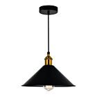 Mini Suspendu CWI Lighting 9605P10-1-101-B Brave 1-Lumière 60W Noir