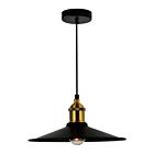 Mini Suspendu CWI Lighting 9605P10-1-101 Brave 1-Lumière 60W Noir