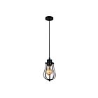 Suspendu CWI Lighting Tomaso 9610P4-1-101 60W 1 lumière noir