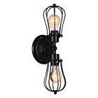 Applique murale CWI Lighting Tomaso 9610W6-2-101 120W 2 lumières noir