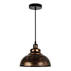 Suspendu CWI Lighting Vogel 9612P11-1-128 60W 1 lumière cuivré antique