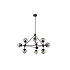 Lustre CWI Lighting Glow 9614P39-10-101 600W 10 lumières noir