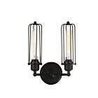 Applique murale CWI Lighting Benji 9624W10-2-101 120W 2 lumières noir