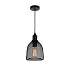 Suspendu CWI Lighting Drea 9638P7-1-101 60W 1 lumière noir