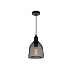 Suspendu CWI Lighting Drea 9638P7-1-101 60W 1 lumière noir