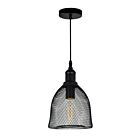 Suspendu CWI Lighting Drea 9638P7-1-101 60W 1 lumière noir