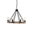 Lustre CWI Lighting Ganges 9671P33-8-101 480W 8 lumières noir