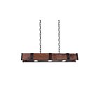 Lustre CWI Lighting Pago 9748P42-3-101 21W 3 lumières noir et bois