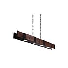 Lustre CWI Lighting Pago 9748P59-4-101 28W 4 lumières noir et bois