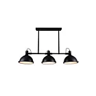 Lustre CWI Lighting Strum 9760P50-3-101 180W 3 lumières noir