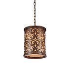 Suspendu CWI Lighting Nicole 9807P9-1-116 60W 1 lumière chocolat brossé