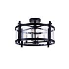 Plafonnier CWI Lighting Miette 9827C18-4-101 240W 4 lumières noir