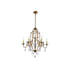 Lustre CWI Lighting Electra 9836P28-6-125 360W 6 lumières bronze oxydé